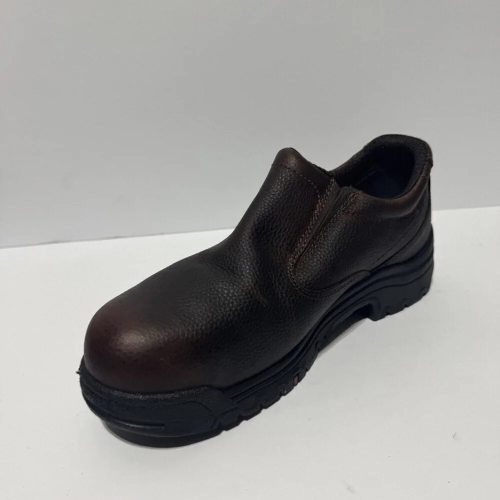 Timberland Pro Mens Titan Oxford Alloy Toe Brown Size 9.5 Wide